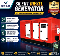 Générateur diesel silencieux mobile de type silencieux, étanche à la pluie, 250 kVA/375 kVA/425 kVA, 1800 tr/min, triphasé, démarrage à distance, certifié CE