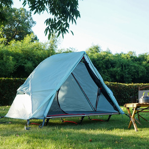 Tente de pêche imperméable quatre saisons écologique avec <span class=keywords><strong>lit</strong></span> escamotable hors sol, pliable en alliage <span class=keywords><strong>d</strong></span>'aluminium, portable, une chambre - Product Image 2