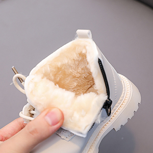 Nouvelles chaussures d'hiver chaudes pour enfants en gros peluche confort petit garçon chaussures mode marche Style bébé bottes pour enfants fille - Product Image 6