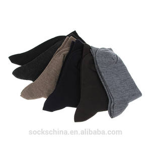 Chaussettes classiques pour hommes d'affaires, 6 couleurs unies, chaussettes de haute qualité en fibres de bambou - Product Image 3