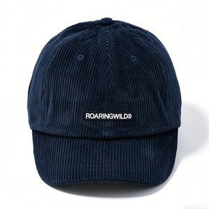 Custom Logo Corduroy Baseball Cap Unisex Navy Blue Unstructured <b>Dad</b> <b>Hat</b> Embroidered Patch Vintage Soft Crown Streetwear - Product Image 4