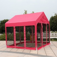 Pavillon de jardin Sibada, mobilier d'extérieur moderne, structure en acier galvanisé, avec moustiquaire, gazebo imperméable 3000 mm