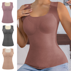 All'ingrosso gilet di alta qualità per la pelle caldo ed elegante intimo termico AB Double-face rapido caldo ideale canotta per le donne - Product Image 4