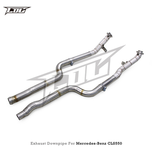 Tùy chỉnh Turbo downpipe cho Mercedes-Benz cls550 4.7t 2012-2016 tiêu đề thể thao với lá chắn nhiệt ống thẳng - Product Image 3