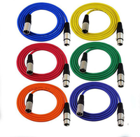 Câble de microphone XLR équilibré blindé mâle-femelle 3 broches de 8 mètres de haute qualité OEM avec gaine en PVC et feuille de protection pour studios d'enregistrement et podcasts