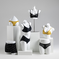 Mannequin de lingerie féminin en PP, buste féminin portant des sous-vêtements, design de mode personnalisé