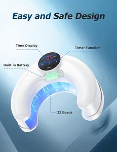 Xách Tay Có Thể Sạc Lại Nail Nấm Điều Trị LED Thiết Bị Ánh Sáng Với 910nm Ánh Sáng Hồng Ngoại 470nm Ánh Sáng Màu Xanh Nail Đèn - Product Image 3
