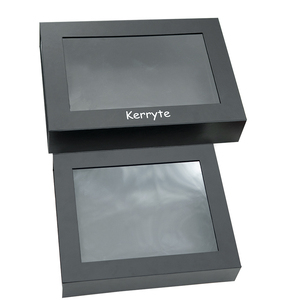 Fabrikant Op Maat Zwarte Vouwdoos Magnetische Flap Transparant Raam Papier Doos Geschenk En Verpakking Dozen Met Doorzichtig Venster - Product Image 3