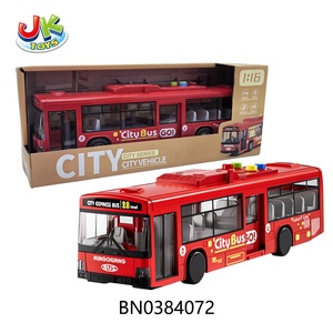 Autobús de Juguete de Fricción con Música y Luces, Escala 1/16, Simulación de Autobús, Puede Abrir la Puerta, Juguete de Plástico de Fricción, Autobús Urbano - Product Image 6