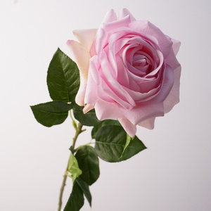 Fleurs artificielles en latex C-115, toucher réaliste, roses artificielles blanches, roses roses, roses champagne pour la décoration de mariage, décoration de la maison - Product Image 5