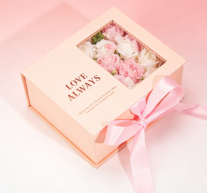 Cajas de Regalo de Flores de Lujo con Logotipo Personalizado, Cartón Corrugado, Origen Fujian, Diseño Plegable <span class=keywords><strong>para</strong></span> el Día de San Valentín y <span class=keywords><strong>Navidad</strong></span> - Product Image 1