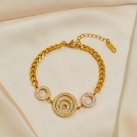 Bijoux personnalisés pour femmes en acier inoxydable, anti-ternissement, avec spirale de diamants adhésifs exagérée, motif moustiquaire, pour femmes