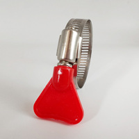 Collier de serrage réglable en acier inoxydable de style américain, avec poignée en plastique, sans outil, pour tuyaux domestiques – Fourniture directe usine