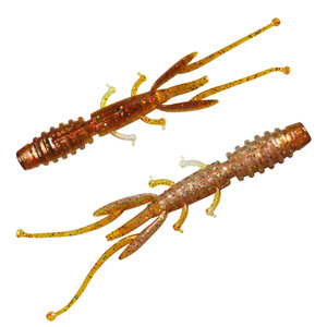 Señuelo blando de camarón de aleta larga 85mm 2.2g para pesca de lubina con aparejo Texas, sabor camarón con sal, señuelo blando biónico para pesca de fondo - Product Image 5