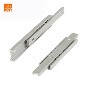 Guida Lineare in Alluminio a 2 Sezioni da 20mm di Larghezza <span class=keywords><strong>per</strong></span> Cassetti e Attrezzature - Product Image 1