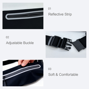 Cinturón Deportivo de Poliéster con Logotipo Personalizado al por Mayor, Mini Riñonera para Mujer, Cinturón para Maratón, Cinturón Deportivo para Correr al Aire Libre OEM - Product Image 6