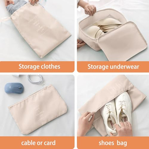 Custom Logo Travel <b>Suitcase</b> Storage <b>Bag</b> 9pcs Compression Organizers <b>Packing</b> Cubes Set Travel Luggage Organizer Storage <b>Bags</b> - Product Image 2
