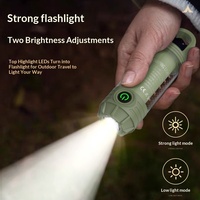 Nouvelle lampe LED multifonctionnelle pour le camping en plein air, lampe torche portable haute luminosité, rechargeable, mini lampe d'ambiance rétro, à pression