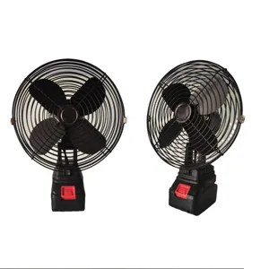 Lithium Battery Camping Iron Fan 8 inch multi function metal rechargeable electricity emergency fans