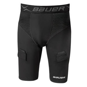 사용자 정의 아이스 하키 조크 타이츠베이스 레이어 하키 압축 바지 레깅스 반바지 - Product Image 5