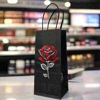 Sacs à bijoux en papier kraft de luxe avec poignée en corde torsadée, matériaux recyclés, logo personnalisé, couleur - Vente en gros d'emballages pour montres et bijoux