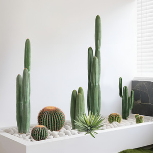<span class=keywords><strong>Cactus</strong></span> artificiel décoratif d'intérieur, plante tropicale éternelle, PU, faux, écologique, toucher naturel, type arbre, décoration - Product Image 2