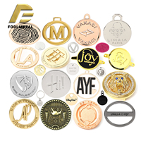 Étiquette Métallique Géométrique Personnalisable en Acier Inoxydable avec Logo de Marque, Modèle en Alliage de Zinc pour Bijoux Souvenirs et Pendentifs