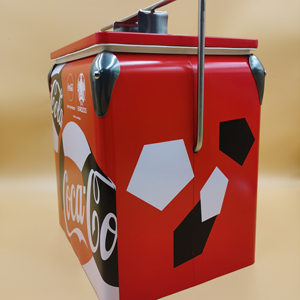 Metal Cooler Box 13L Metal Cooler Ice Box Metal Cola Ice Cooler Box