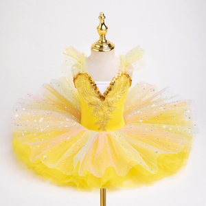 HIPPO KIDS Tutu de ballet professionnel Lago des cygnes blanc pour enfant, costumes de danse de fête pour ballerine, robe tutu de ballet, <span class=keywords><strong>5</strong></span> couleurs - Product Image 4