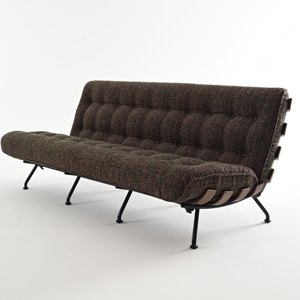 Poltrona Singola Minimalista Italiana per Soggiorno e Balcone, Sedia di Lusso per il Tempo Libero, Poltrona Moderna in Legno Massello Retrò - Product Image 6