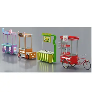 Der maßge schneiderte Lebensmittel wagen für Candy Outdoor Kiosk/Fast Food Stand Counter für Crepe Mobile Cart für Hersteller