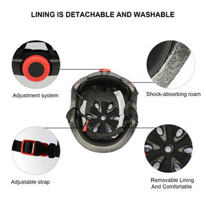 बच्चों और वयस्कों की बाइक सहायक उपकरण सुरक्षा गियर सेट रोलर स्केटिंग हेलमेट स्केटबोर्ड खेल सुरक्षा पैड - Product Image 4