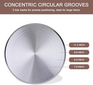 Bview NGHỆ THUẬT 12 trong 360 ° xoay bánh bàn xoay, hợp kim nhôm bánh Turntable DIY gốm Dải bánh xe - Product Image 2