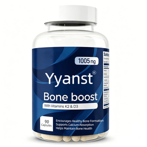 Cápsulas OEM Bone Boost con Vitaminas K2 y D3 que Favorecen la Absorción de Calcio y la Formación Ósea Saludable, 90 Unidades - Product Image 1