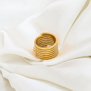 Anello in Acciaio Inossidabile con Zirconia Pavé, Impermeabile, di Alta Qualità, Stile Moda, per Donna - Product Image 6