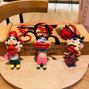 Haute qualité bizarre fille oncle Kawaii breloques sac breloques caoutchouc Kevchain personnalisé pour la décoration - Product Image 1