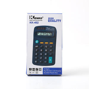 Calculatrice électronique Kenko KK-402 à 8 chiffres, double alimentation, solaire, portable, pour étudiants, usage général - Product Image 4