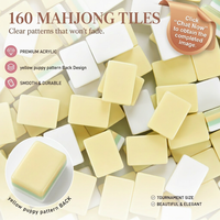 Juego de Fichas de Mahjong Americanas Modernas de Lujo, Acrílicas, Personalizadas, para Viajes, Entretenimiento en el Hogar, Duraderas, Ecológicas y Plegables, Venta al Por Mayor