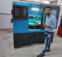 Tour CNC horizontal entièrement automatique Gubot pour redressage de jantes, machine de réparation de roues en alliage LSB300