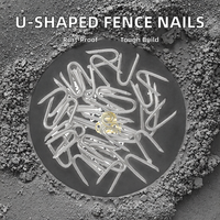 Galvanized U-Type Nail Fasteners Steel Wire Fencing Staples for Wire Mesh and Woven Fencing