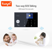 Système d'alarme de sécurité domestique TuyaSmart WiFi GSM avec 3 zones filaires pour la sécurité à domicile PST-G30 - Prix de gros