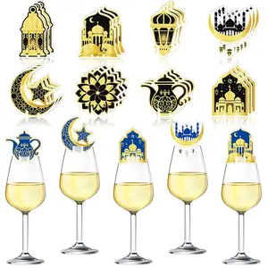 Eid Mubarak Party Supplies Decoración de copas de vino