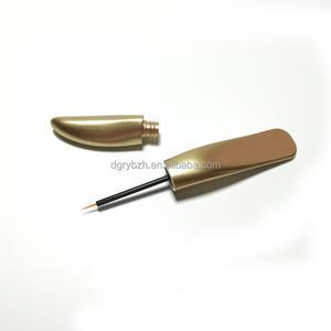 Оптовая продажа, 5 мл, пустая матовая Золотая трубка для подводки для глаз, уникальная пластиковая упаковка для косметических ресниц, горячего тиснения, маркировки макияжа - Product Image 6