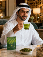 Thé Vert Kaif Premium en Vrac, Thé Vert Chinois 5482, Feuilles Fraîches et Légères, Santé et Minceur, Thé en Feuilles Nouvellement Récolté 5G