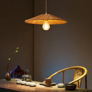 โคมไฟจี้สไตล์ญี่ปุ่นทรงกลม E27 หลอดไฟ LED สำหรับร้านอาหาร โรงแรม ห้องน้ำชา ร้านกาแฟเซน โคมไฟตกแต่ง - Product Image 4