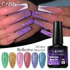 CANNI Nouveau <span class=keywords><strong>Vernis</strong></span> à Ongles Gel Luminescent dans le Noir Paillettes Flash Réfléchissant Gel Diamant Disco <span class=keywords><strong>Semi</strong></span> <span class=keywords><strong>Permanent</strong></span> <span class=keywords><strong>Vernis</strong></span> Gel UV Ememals - Product Image 2