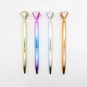 Grand stylo à bille en cristal diamant, le plus populaire en métal pour le bureau/l'école/le mariage, 20225