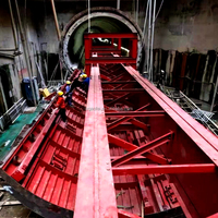 Chariot de coffrage hydroélectrique sur mesure de fabrication chinoise pour la construction de tunnels, garantie 1 an, machinerie de construction hydraulique