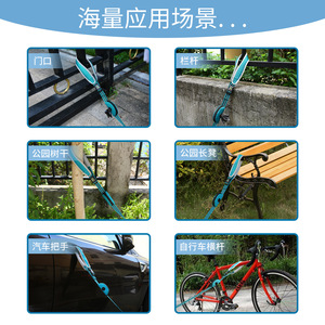 Laisse pour chien multifonctionnelle en nylon avec sac de rangement rétractable cyan rose imperméable, accessoires d'entraînement pour animaux de compagnie - Product Image 3