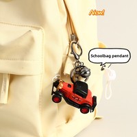 Llavero Colgante Creativo Retro de Coche Clásico, Modelo de Coche Metálico Simulado para Mochila Escolar, Pequeño Regalo al por Mayor